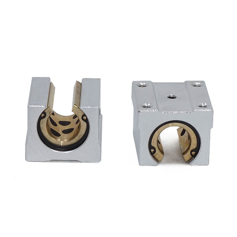 Brass sleeve linear bearing block for SBR rail – self-lubricating and low-noise design