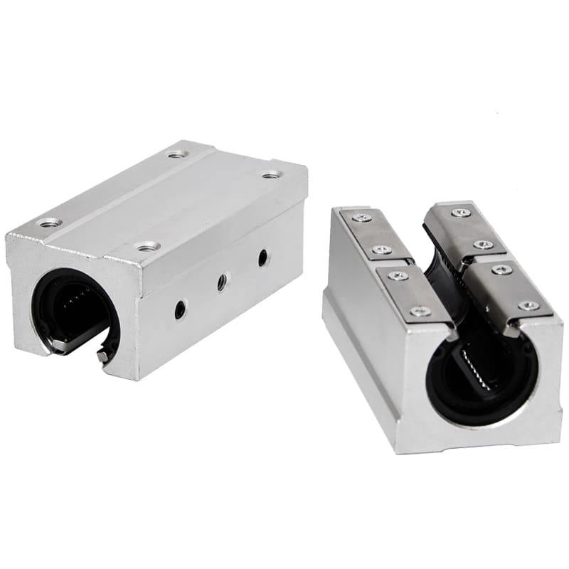Extended linear bearing block for SBR guide rail – enhanced support for long-stroke CNC systems