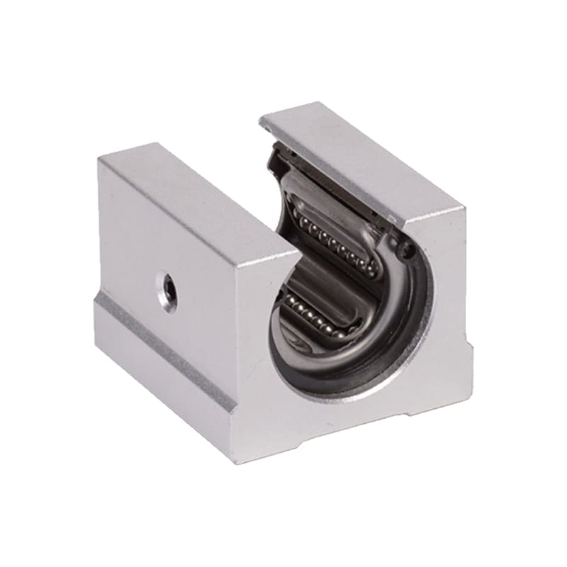 Steel cage linear bearing block for SBR rail – high-rigidity design for heavy-duty CNC motion